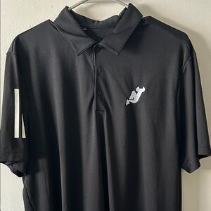 Adidas New Jersey Devils Black Polo Shirt